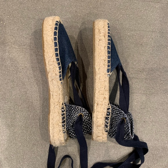 NWOT Soludos Denim Ankles Wrap Espadrilles - Picture 5 of 6